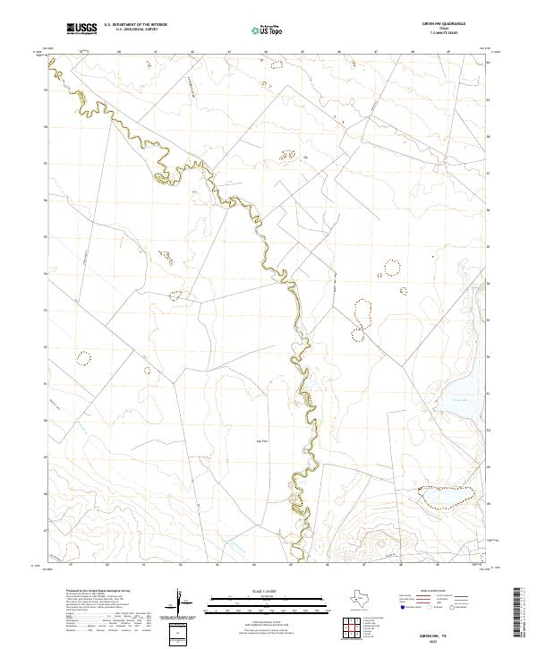 USGS Topographic Map – Girvin NW