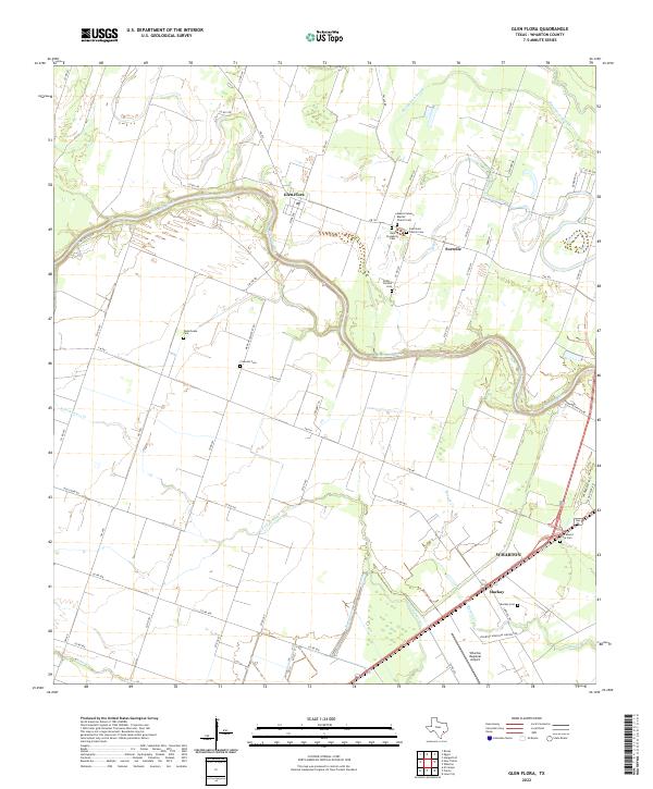 USGS Topographic Map – Glen Flora