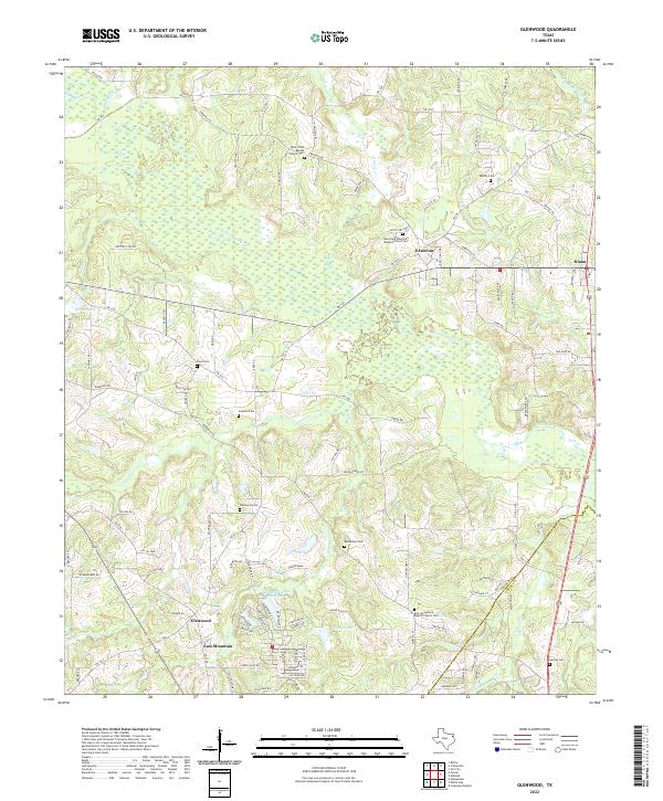 USGS Topographic Map – Glenwood