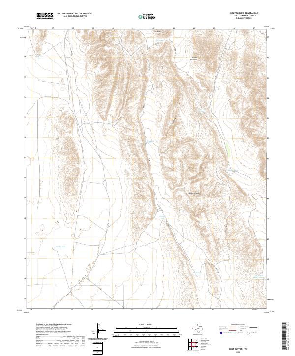 USGS Topographic Map – Goat Canyon