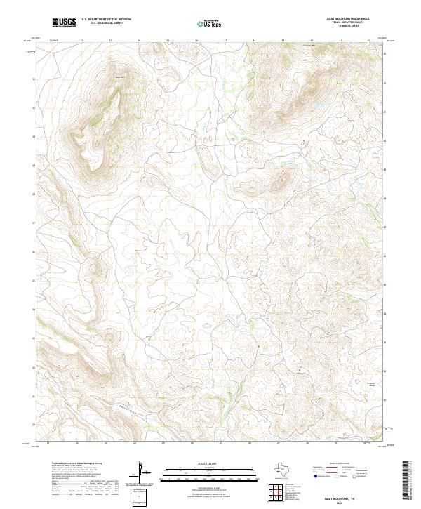 USGS Topographic Map – Goat Mountain