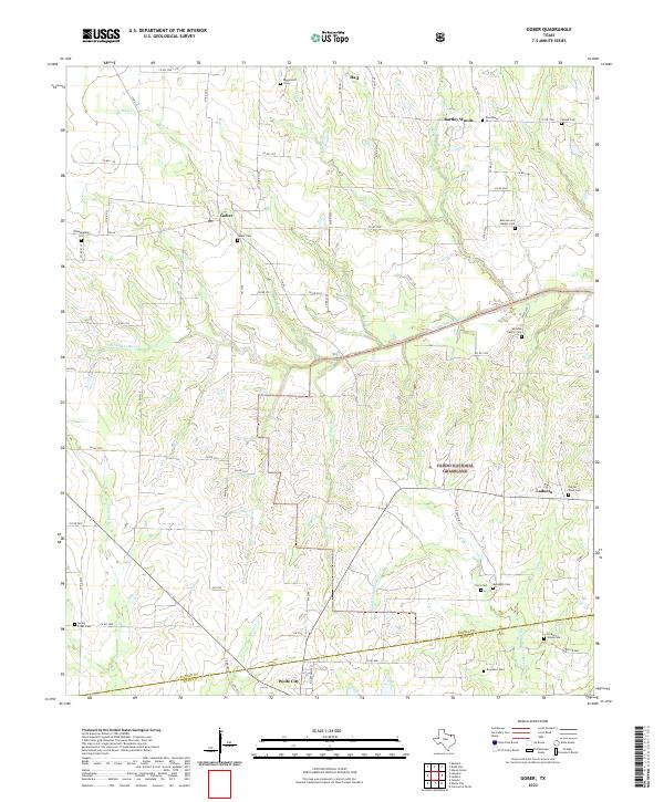 USGS Topographic Map – Gober