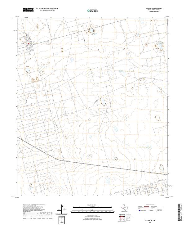 USGS Topographic Map – Goldsmith
