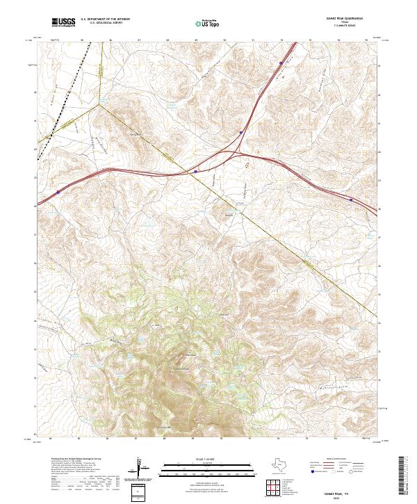USGS Topographic Map – Gomez Peak