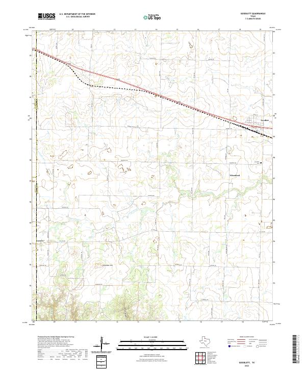 USGS Topographic Map – Goodlett