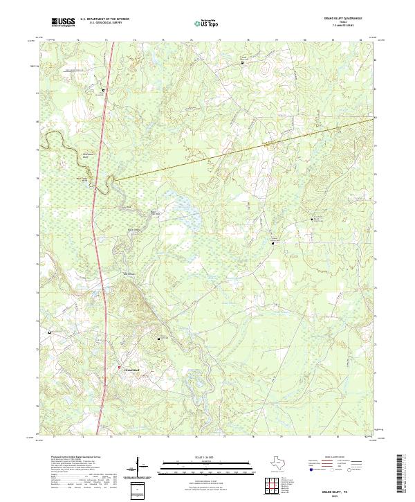 USGS Topographic Map – Grand Bluff
