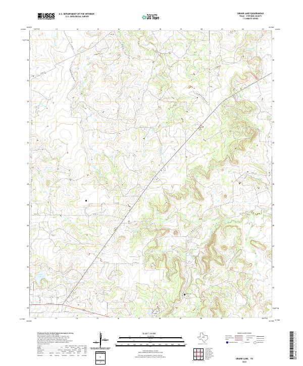 USGS Topographic Map – Grand Lake
