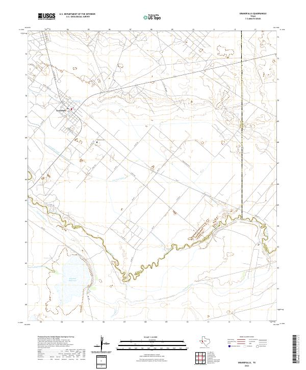 USGS Topographic Map – Grandfalls