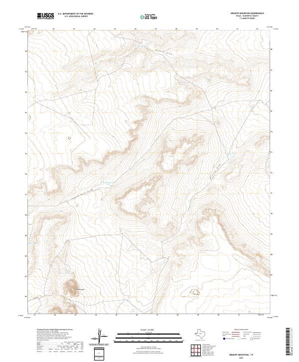 USGS Topographic Map – Granite Mountain