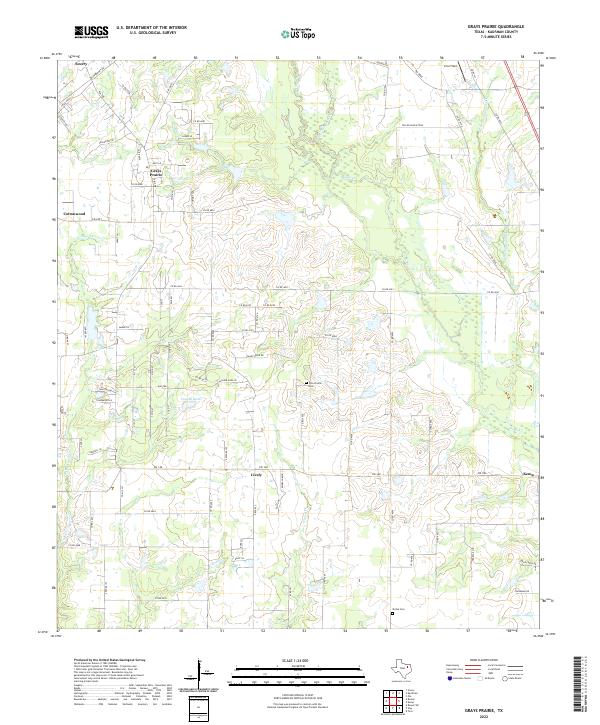USGS Topographic Map – Grays Prairie