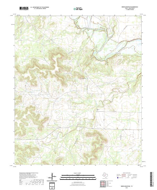 USGS Topographic Map – Green Mountain