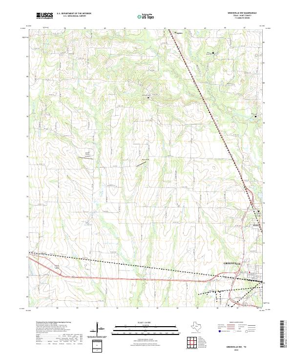 USGS Topographic Map – Greenville NW