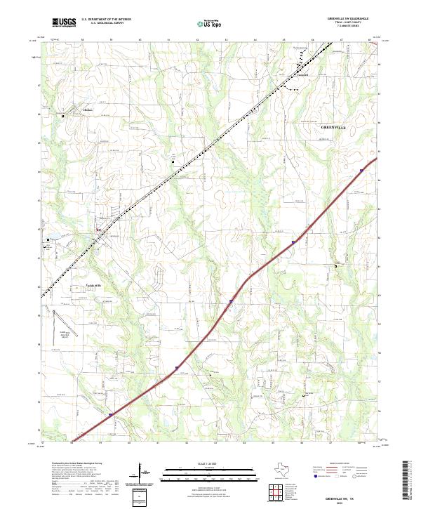 USGS Topographic Map – Greenville SW