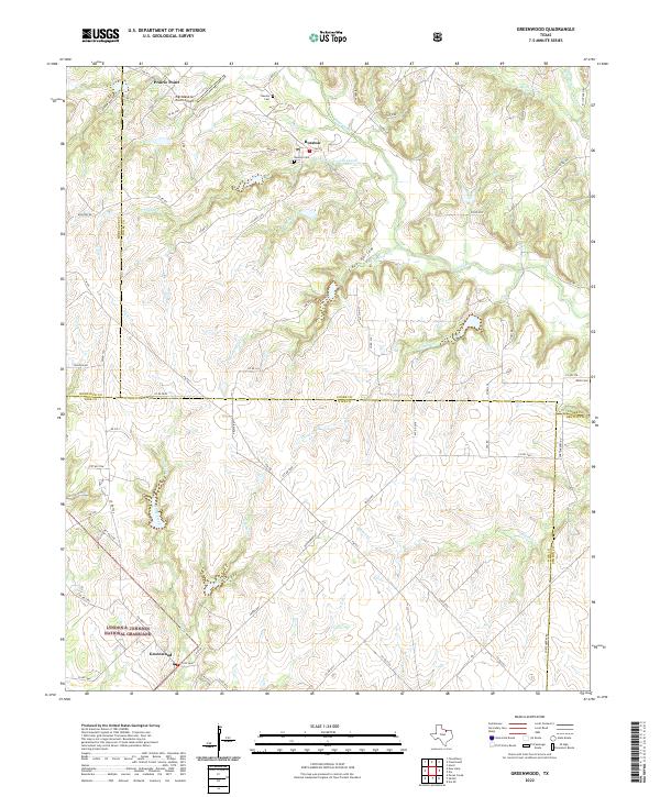 USGS Topographic Map – Greenwood