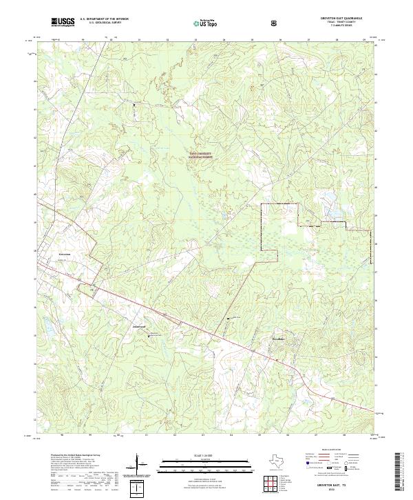 USGS Topographic Map – Groveton East