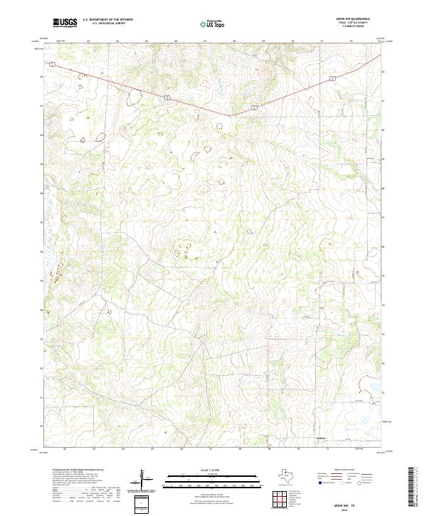 USGS Topographic Map – Grow NW