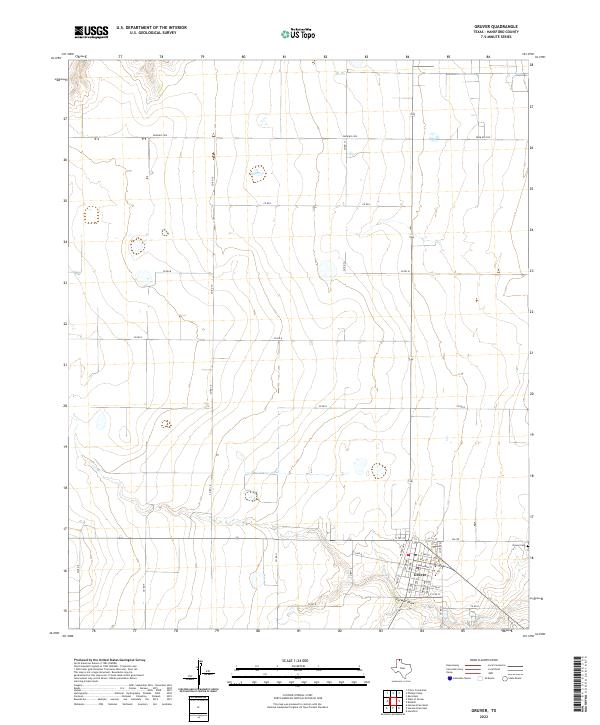 USGS Topographic Map – Gruver