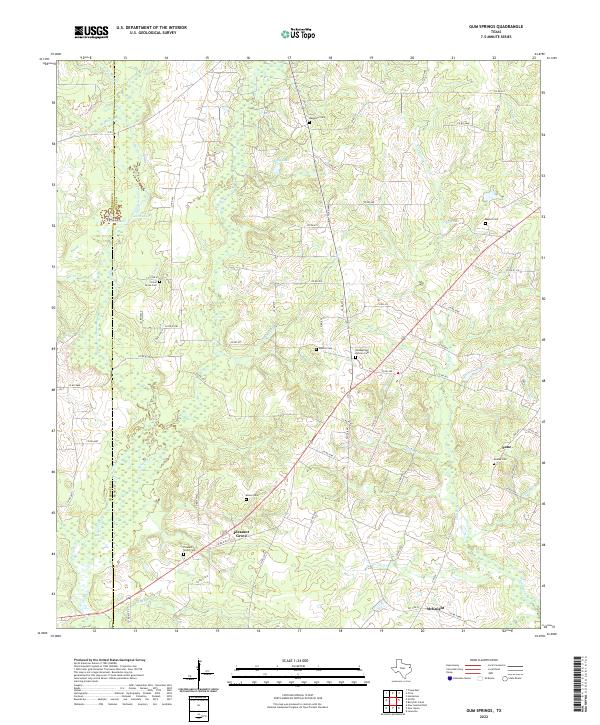 USGS Topographic Map – Gum Springs