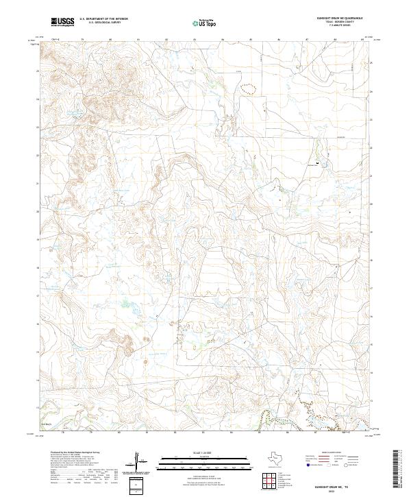 USGS Topographic Map – Gunsight Draw NE