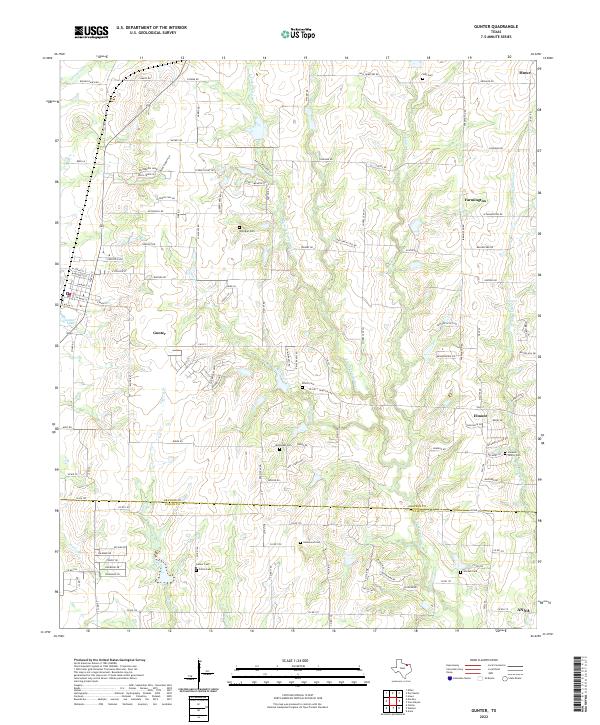 USGS Topographic Map – Gunter