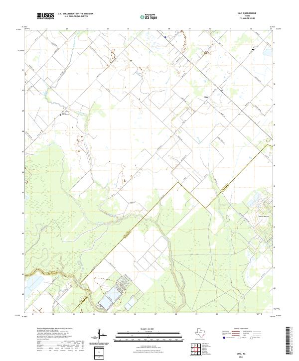 USGS Topographic Map – Guy