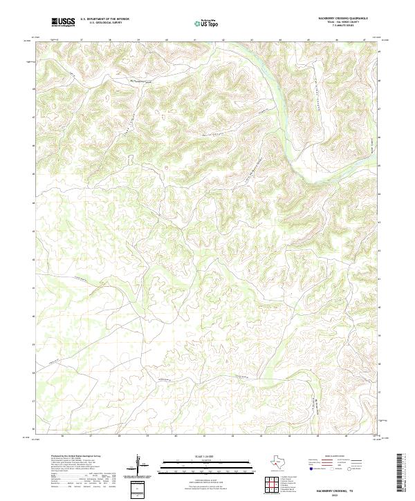 USGS Topographic Map – Hackberry Crossing