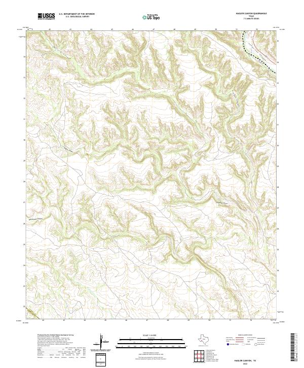 USGS Topographic Map – Hagler Canyon
