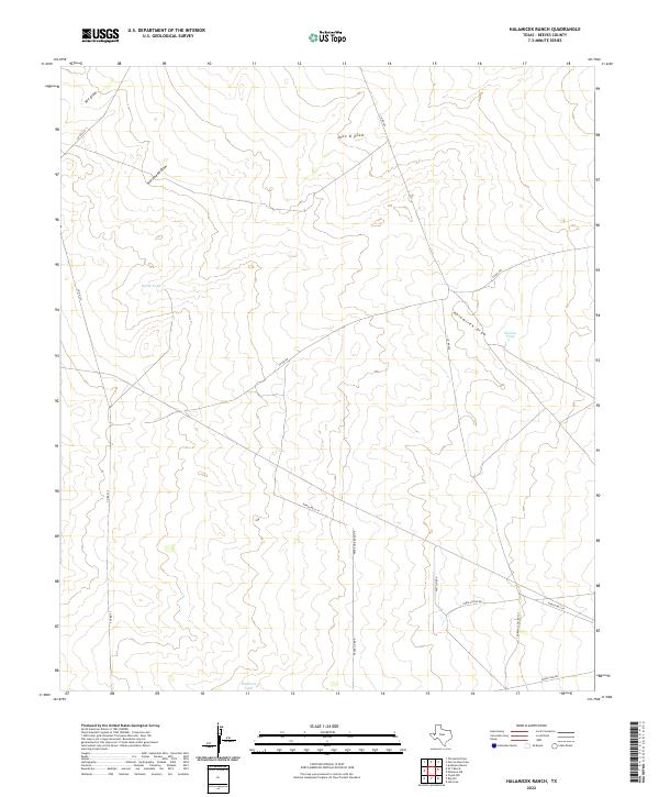 USGS Topographic Map – Halamicek Ranch