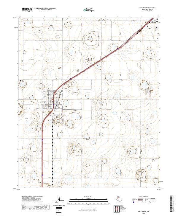 USGS Topographic Map – Hale Center