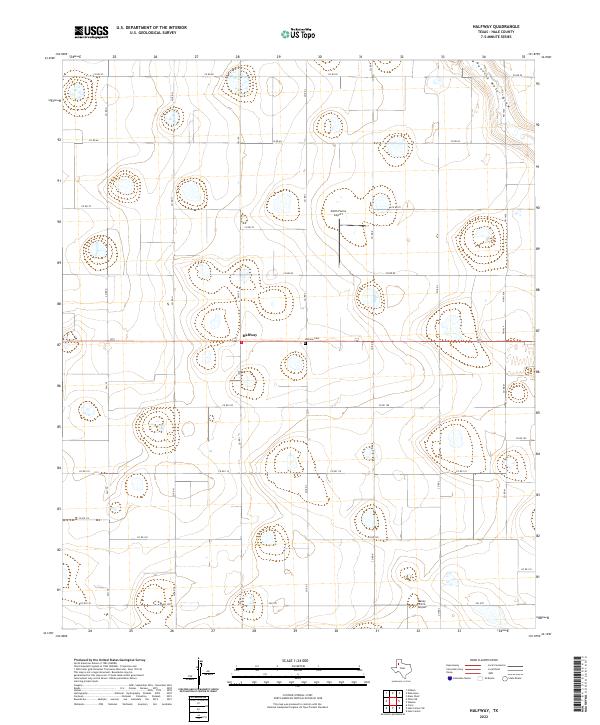 USGS Topographic Map – Halfway