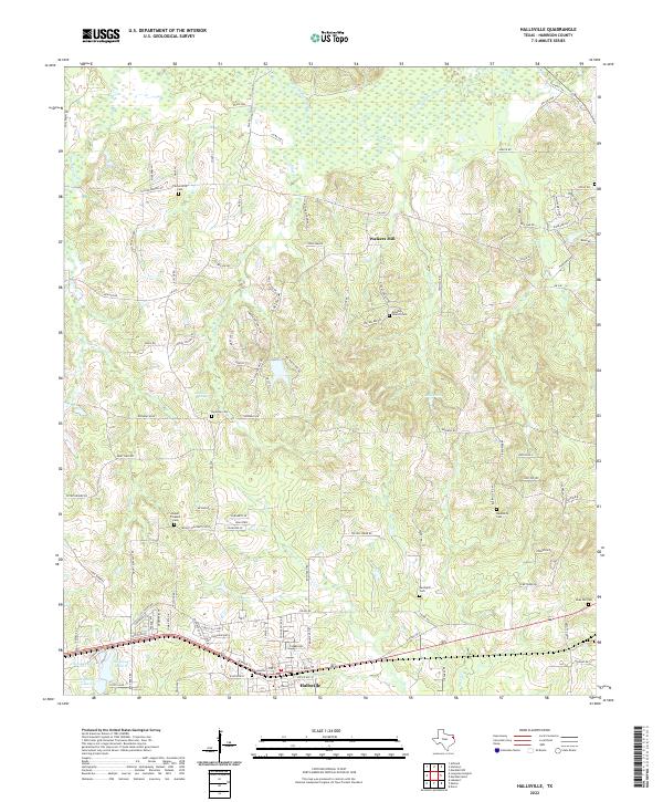 USGS Topographic Map – Hallsville