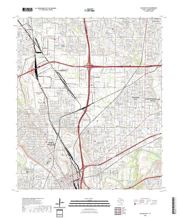 USGS Topographic Map – Haltom City