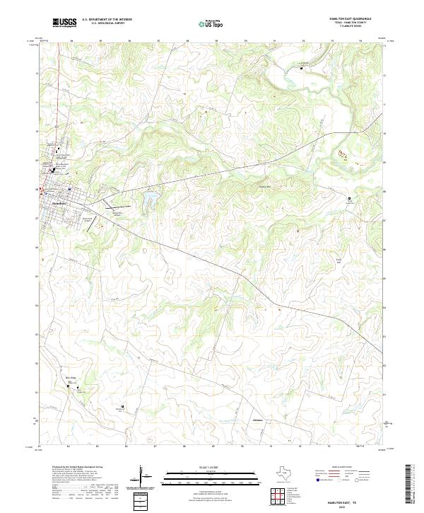USGS Topographic Map – Hamilton East