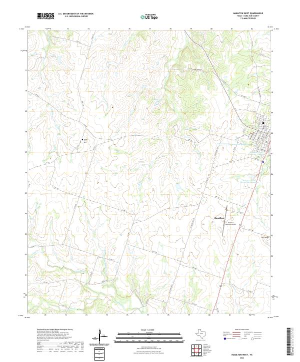 USGS Topographic Map – Hamilton West