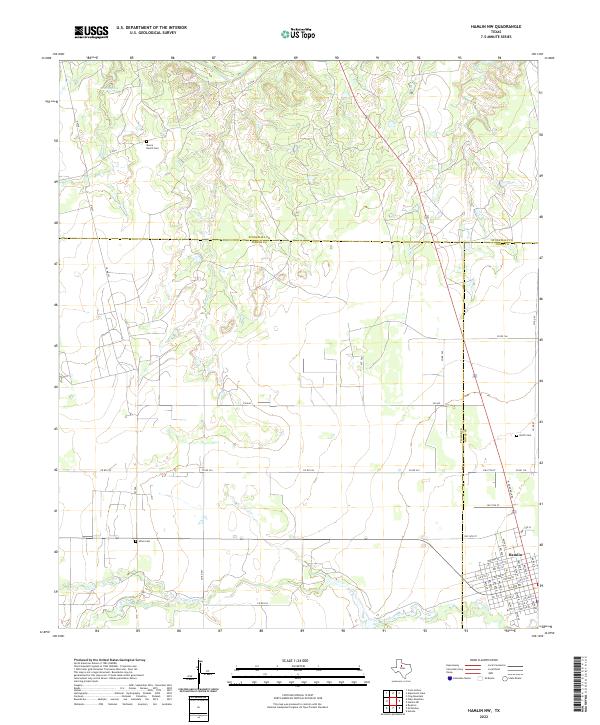 USGS Topographic Map – Hamlin NW