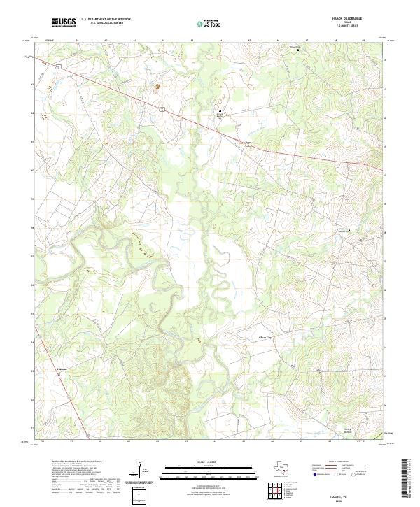 USGS Topographic Map – Hamon