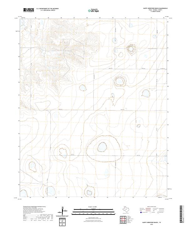 2022 Map of Happy Hereford Ranch, 2022 Print