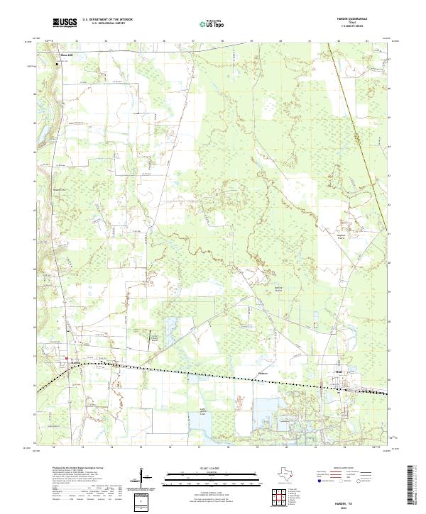 USGS Topographic Map – Hardin