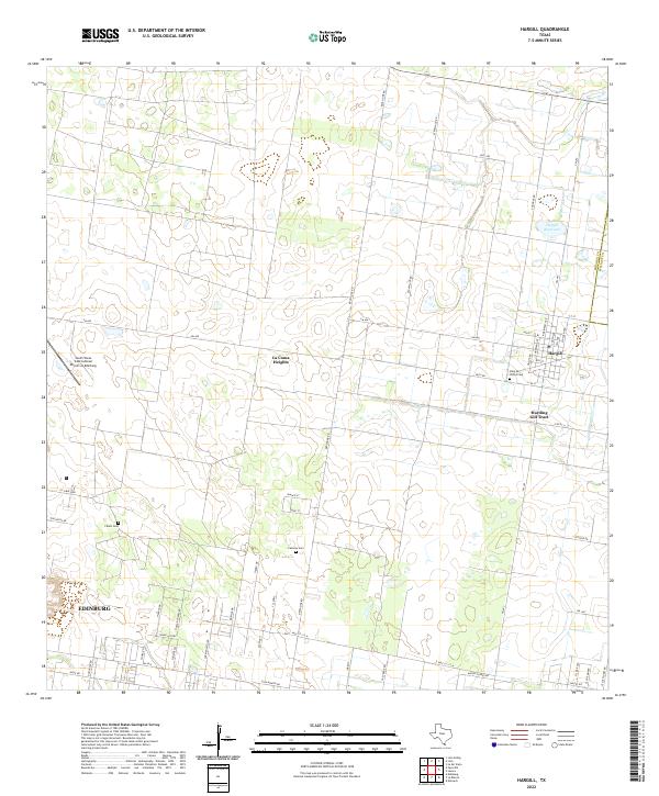 USGS Topographic Map – Hargill