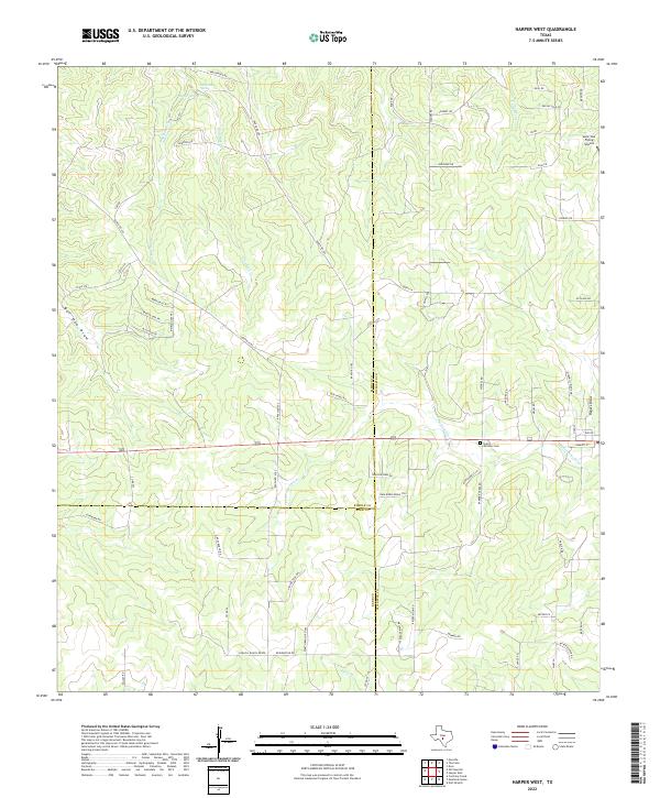 USGS Topographic Map – Harper West