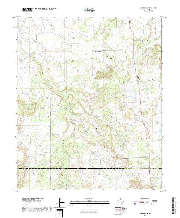 USGS Topographic Map – Harpersville
