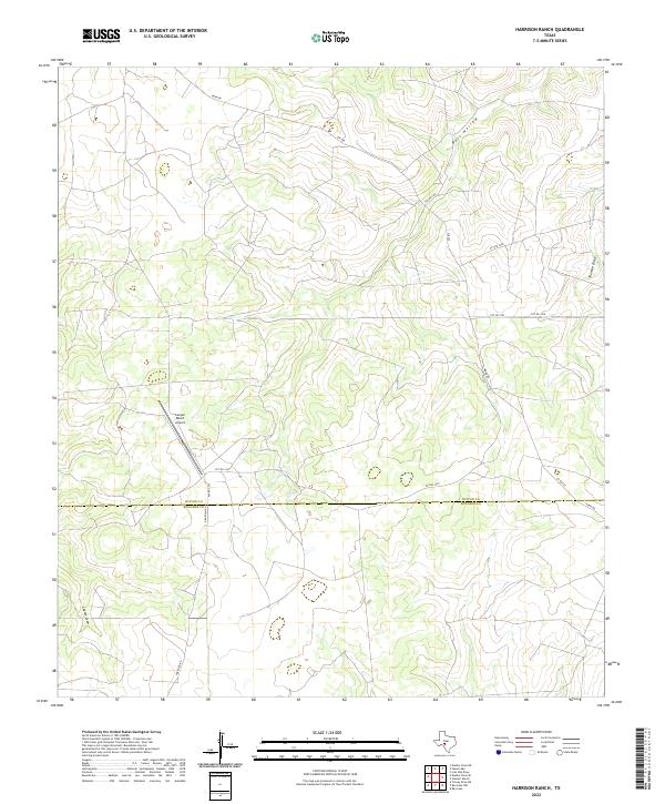 2022 Map of Harrison Ranch, 2022 Print
