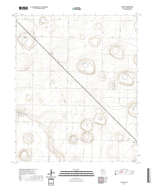 USGS Topographic Map – Hart NW