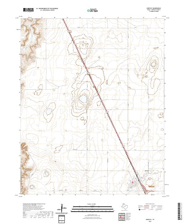 USGS Topographic Map – Hartley