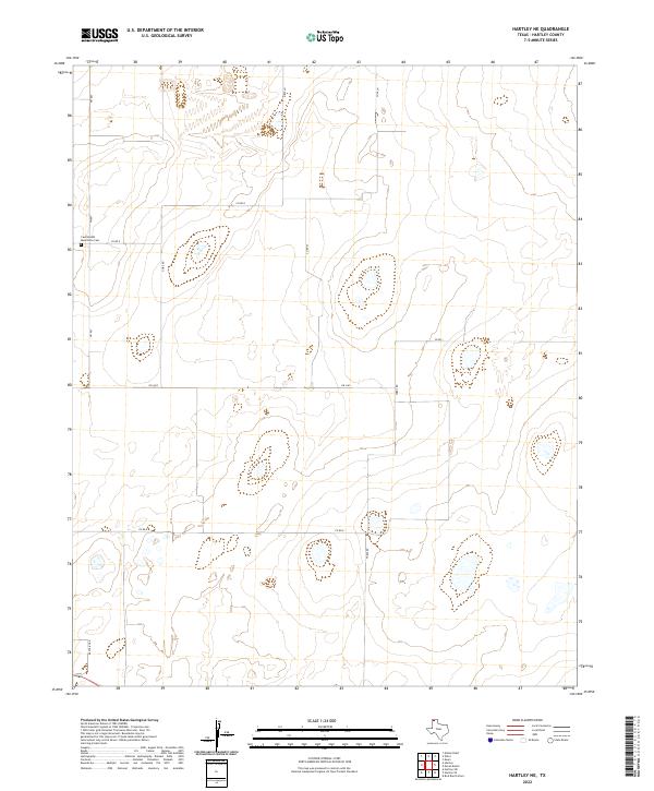 2022 Map of Hartley NE, 2022 Print