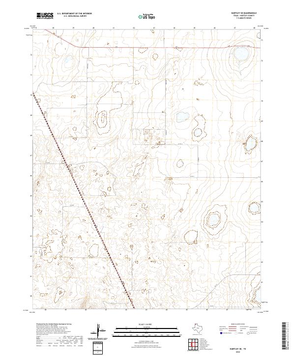 2022 Map of Hartley SE, 2022 Print