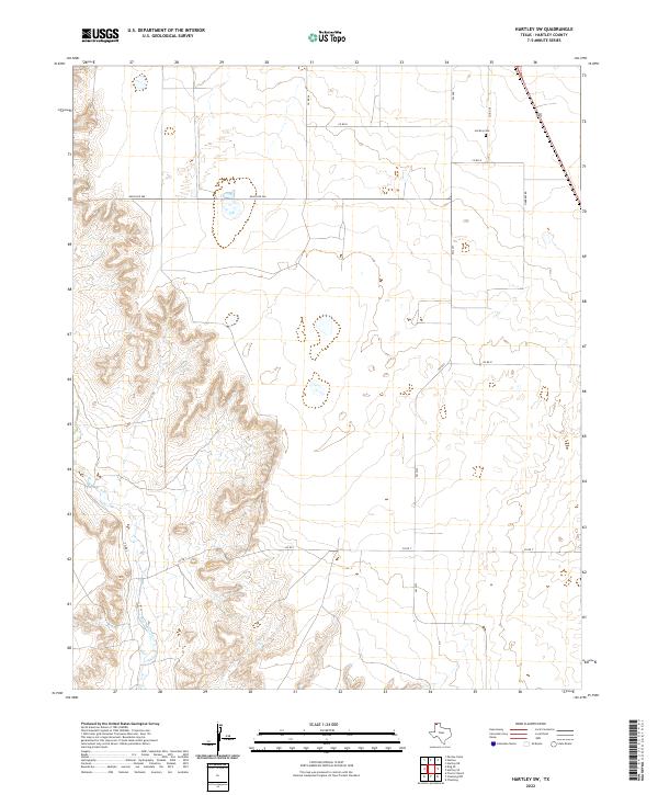 2022 Map of Hartley SW, 2022 Print
