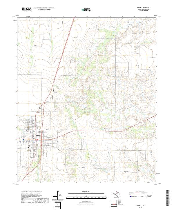 USGS Topographic Map – Haskell