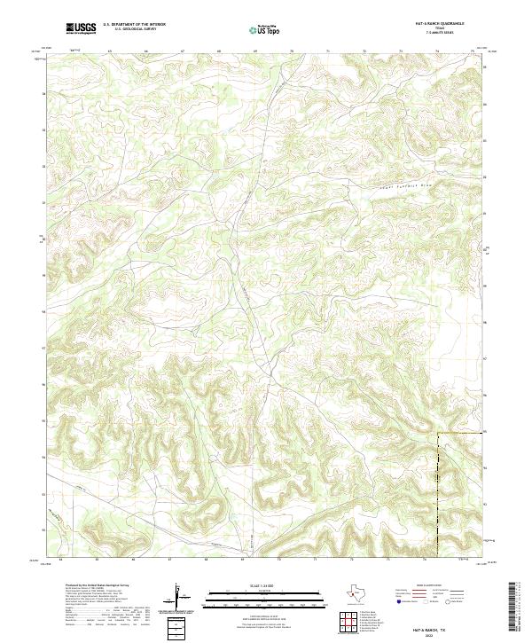 2022 Map of Hat-A Ranch, 2022 Print