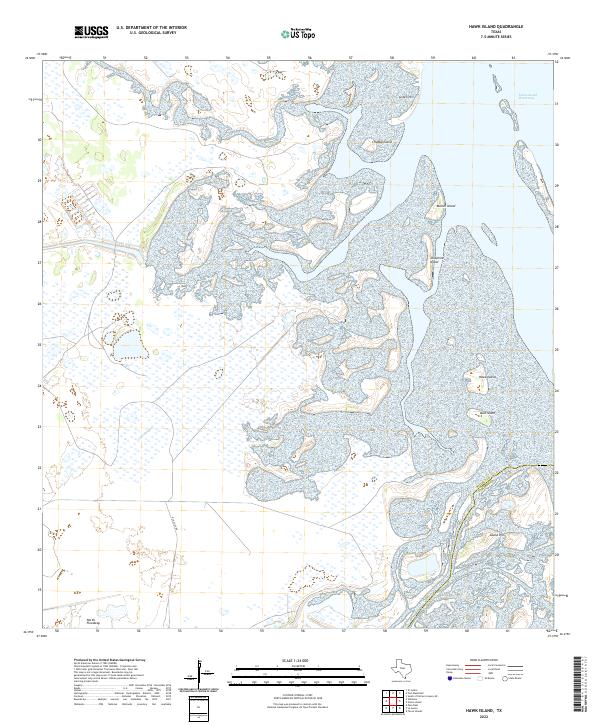 USGS Topographic Map – Hawk Island